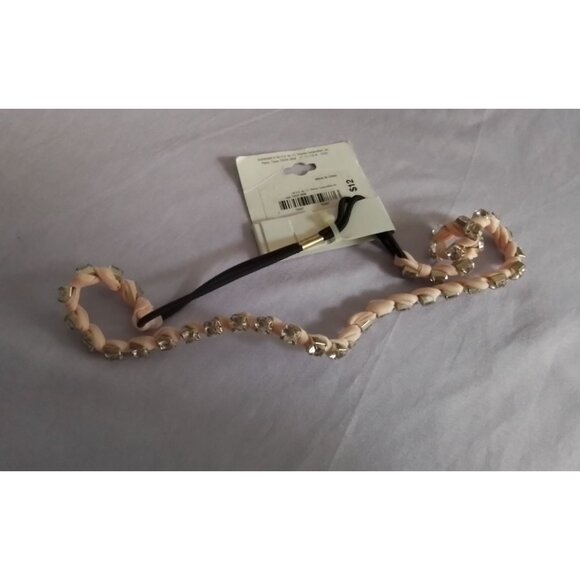 Mixit Rhinestone Embellished Braided Elastic Headband - Picture 2 of 4